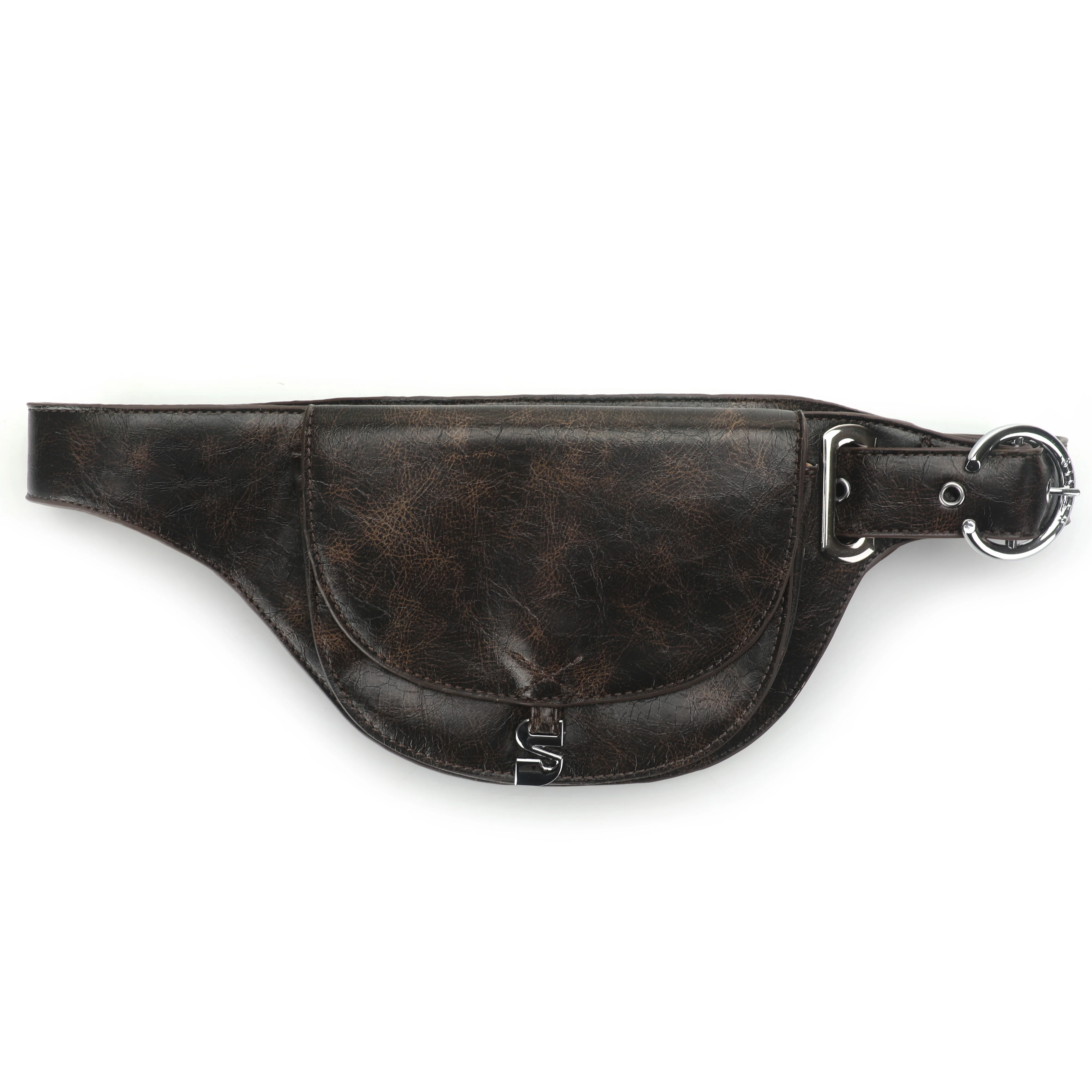 Eliza bæltetaske - Brown Cracked