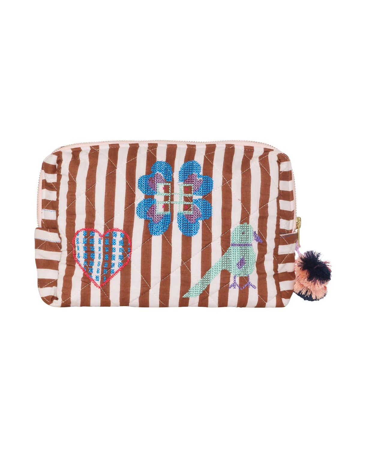 Rosea toilettaske - Brown Stripes - Image 2