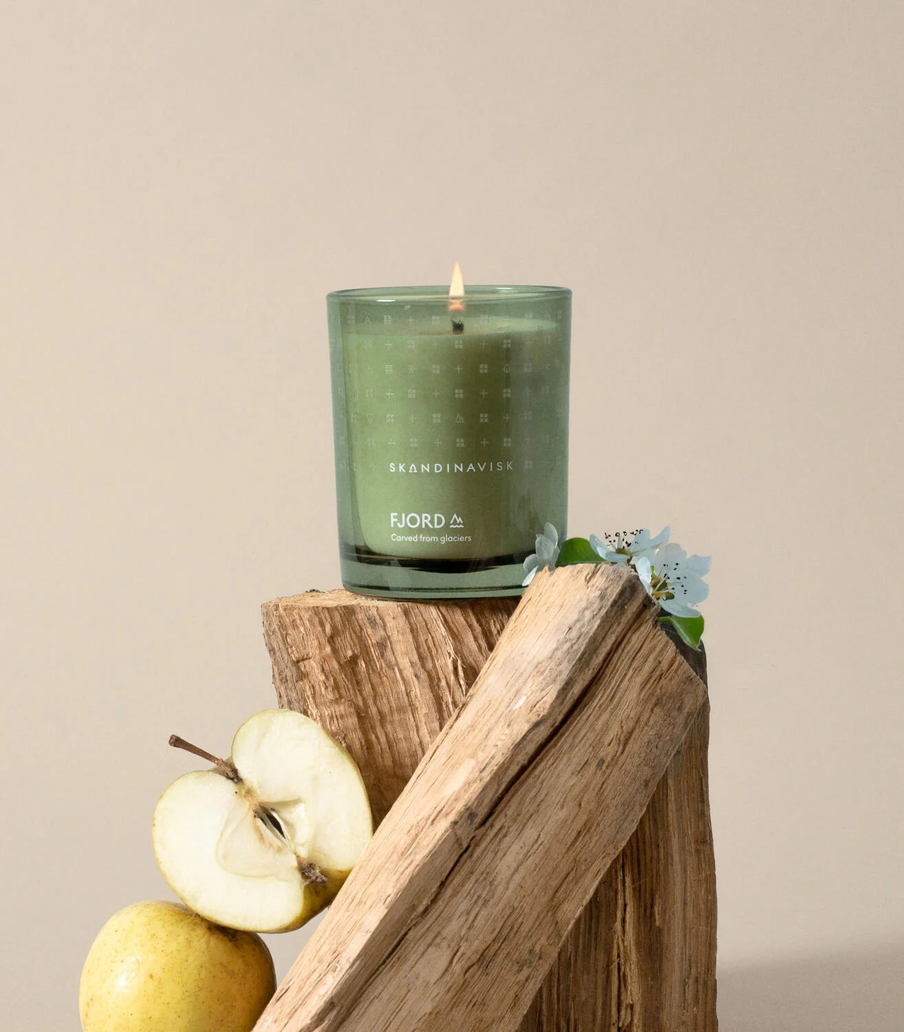 Fjord duftlys, 200g. - Fjord green - Image 2