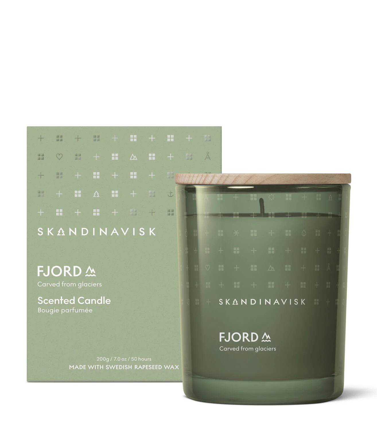 Fjord duftlys, 200g. - Fjord green - Image 3
