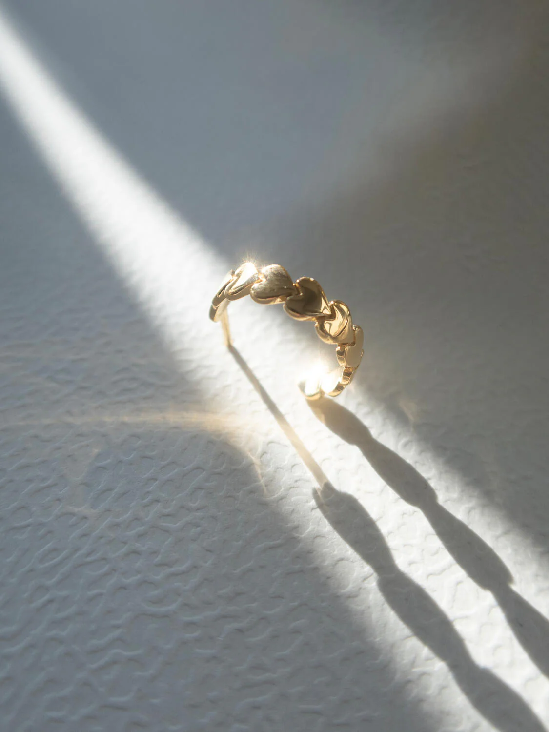 Petit Love Heart creol - forgyldt - Image 3