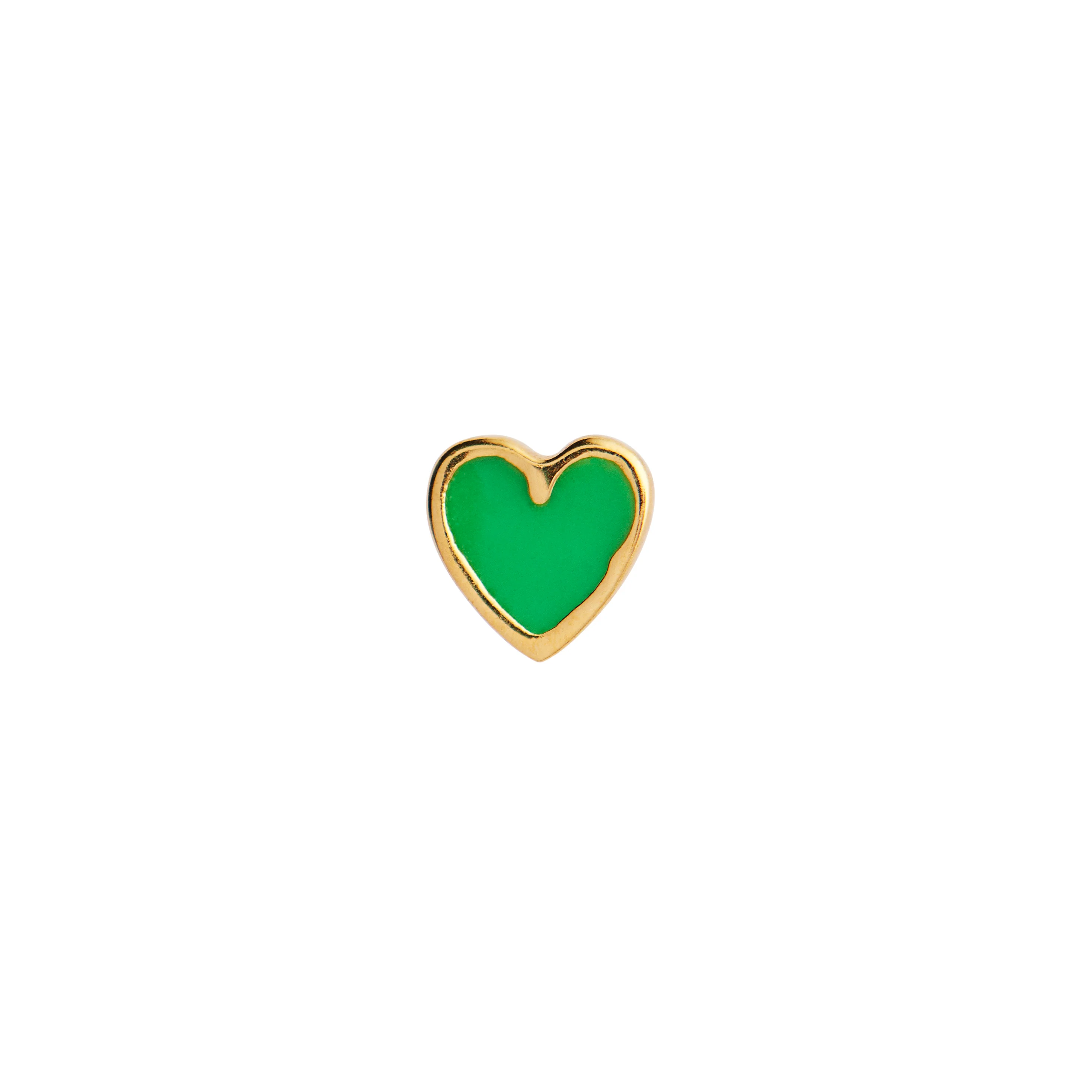 Petit Love Heart ørestikker - grøn