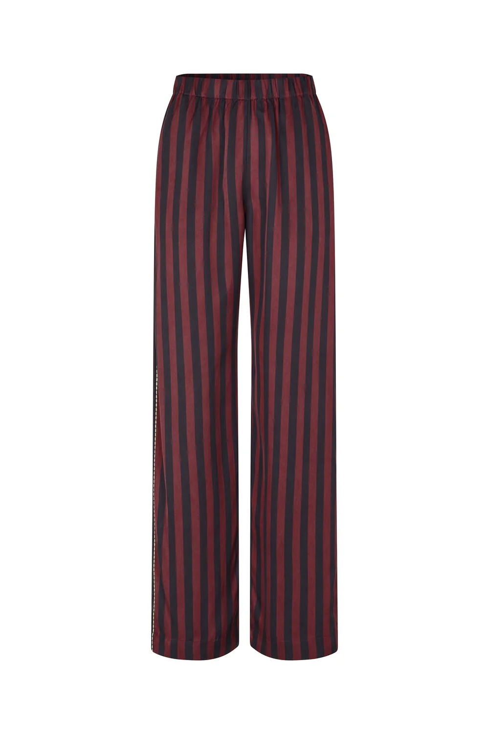Stribede bukser - Navy and Burgundy Wallpaper Stripes - Image 2