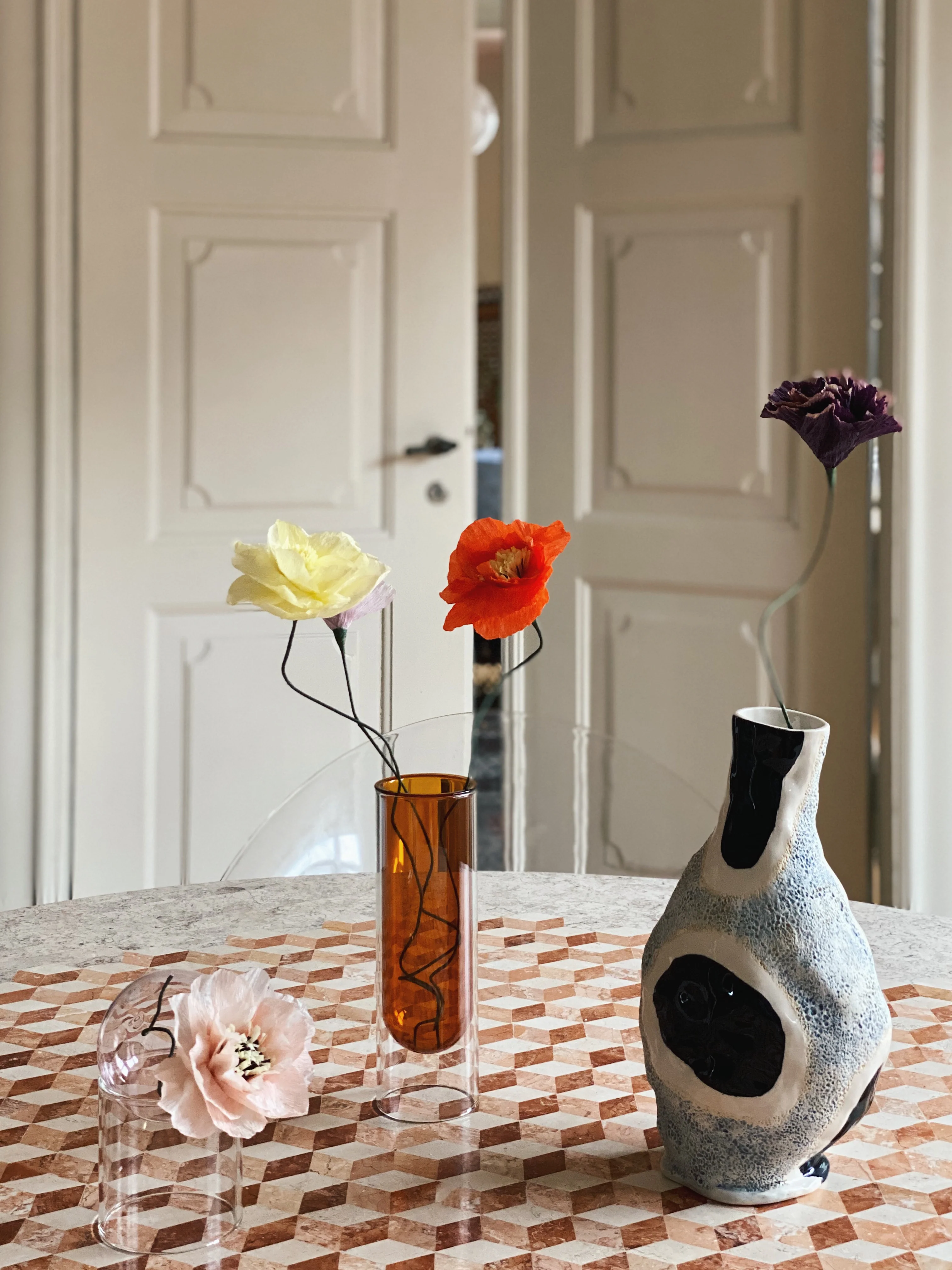 Poppy papirblomst - orange - Image 2