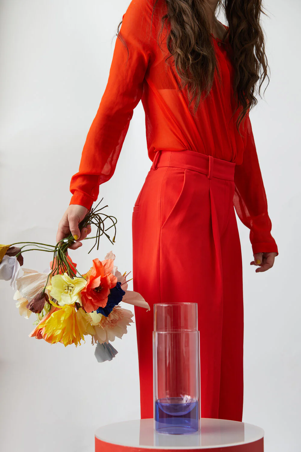 Poppy papirblomst - orange - Image 4