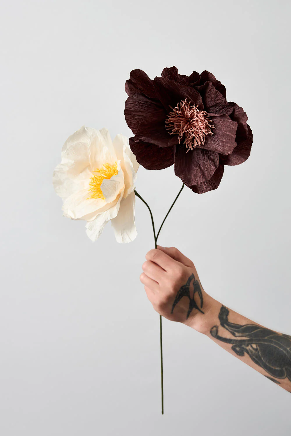 Rhapsody Rose papirsblomst - brun - Image 2