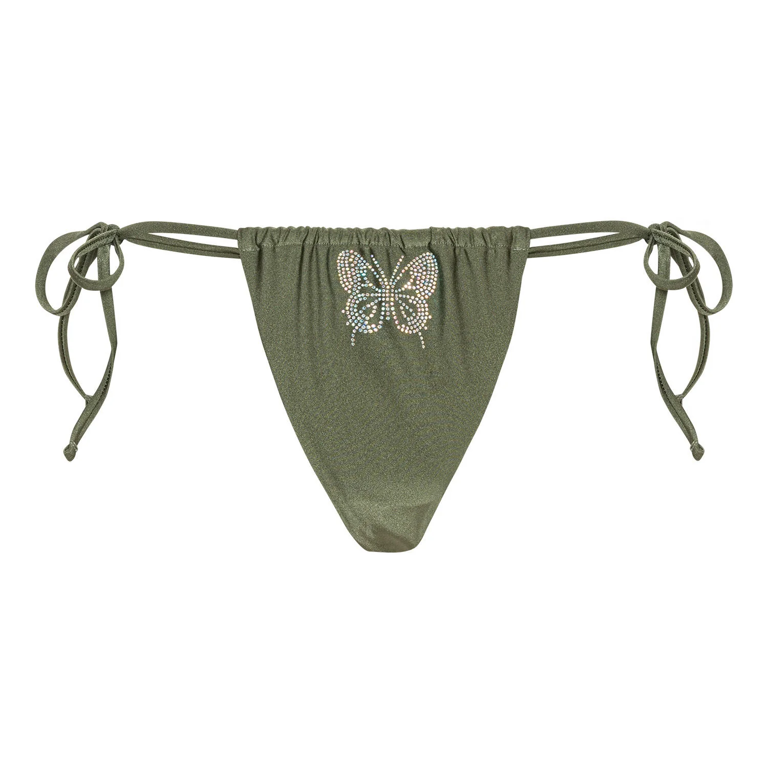 Butterfly bikinitrusser - Army - Image 4