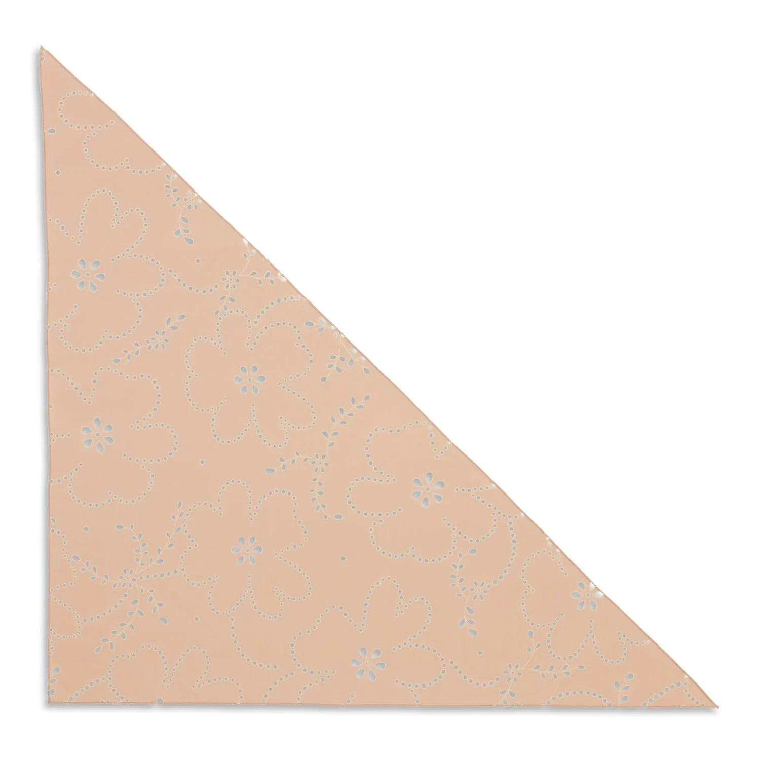 Floral Broderie bandana - Salted Caramel