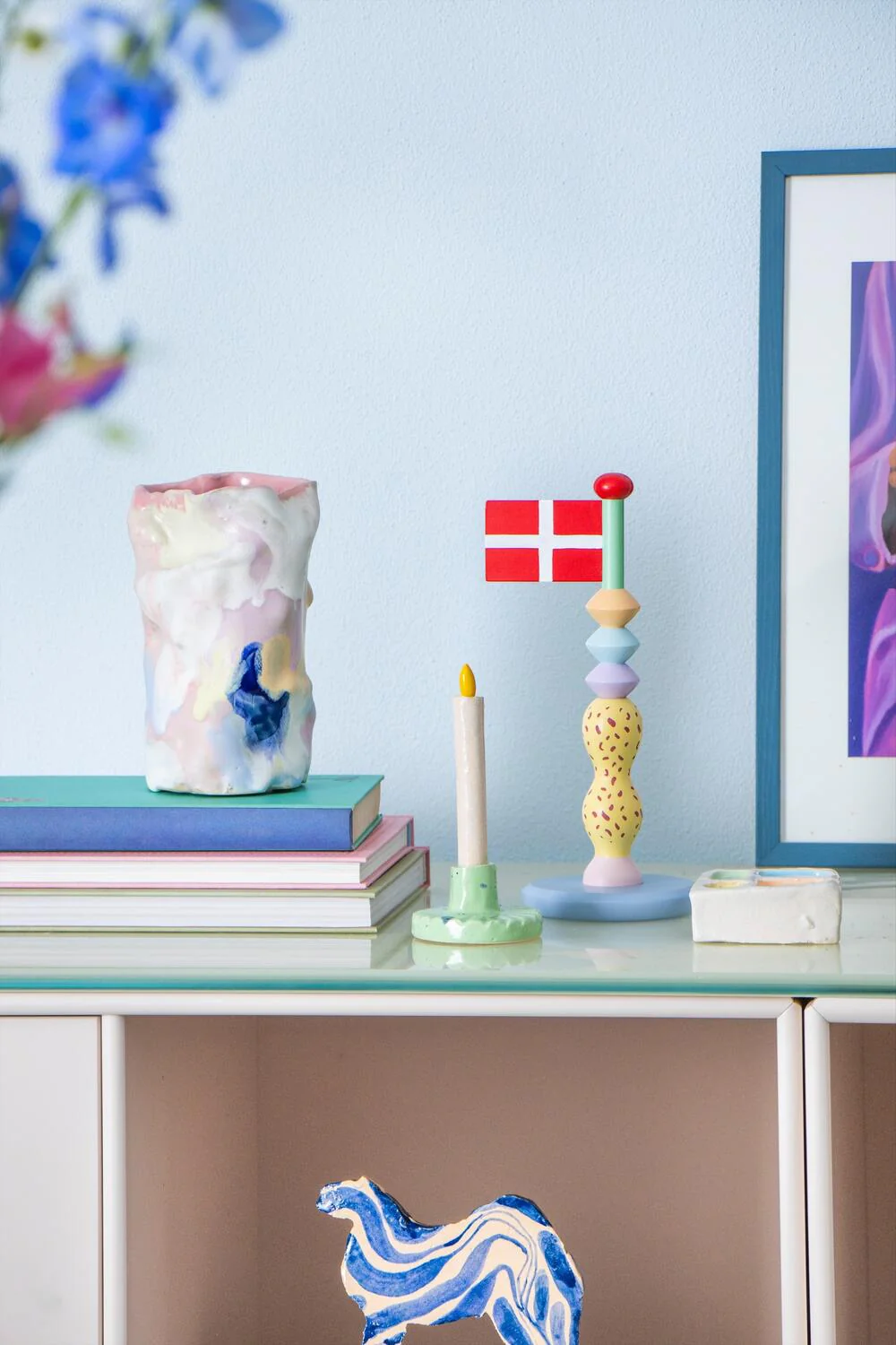 Pashtel Træflag - h24 cm - Image 3