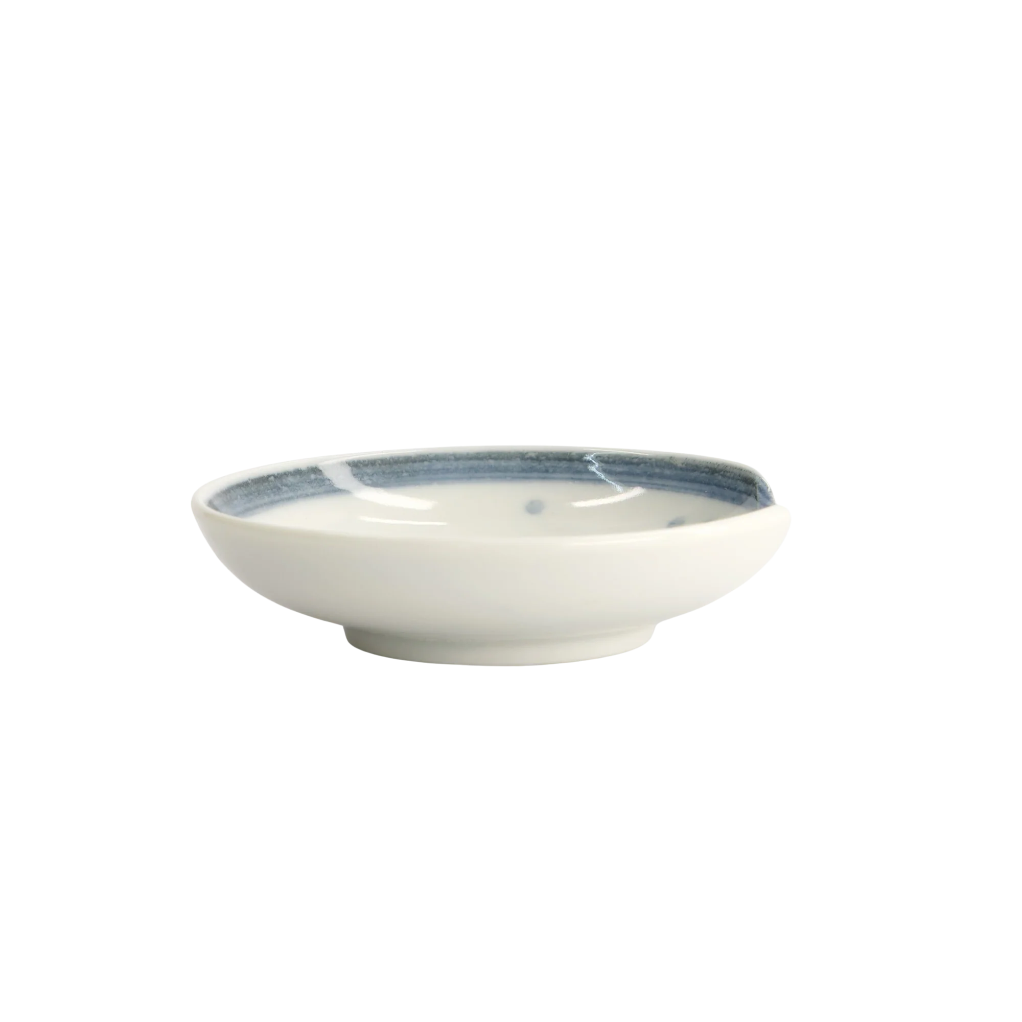 Bonito skål med spisepindeholder, blå/hvid - Ø9,4 cm. - Image 4