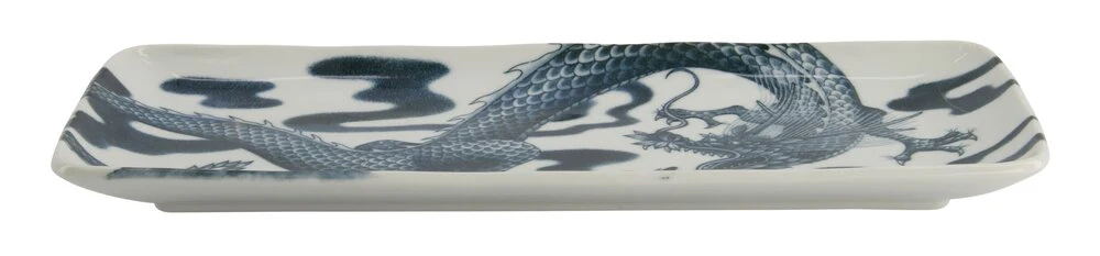 Japonism Dragon middagstallerken - 14x28,5 cm. - Image 3