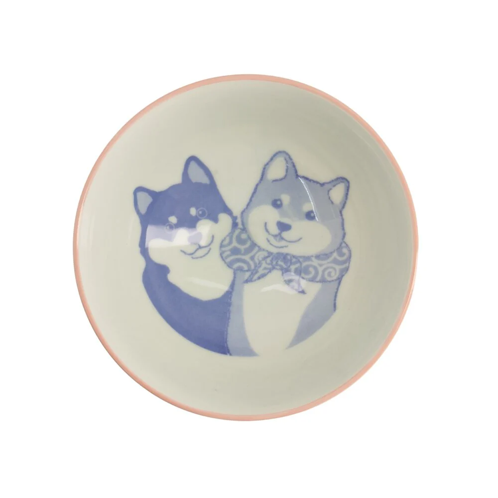 Kawaii Shiba-Dog Rice skål, pink - 500 ml. - Image 3