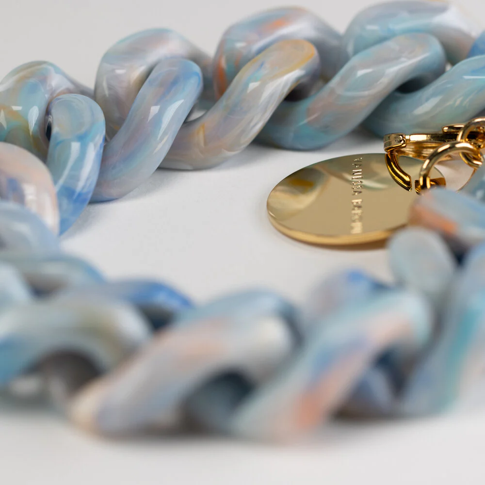 Flat Chain armbånd - sea wave - Image 2