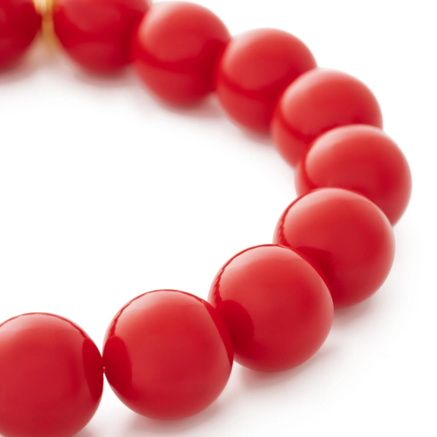 Mini Beads Flex armbånd - Scarlet Red - Image 3