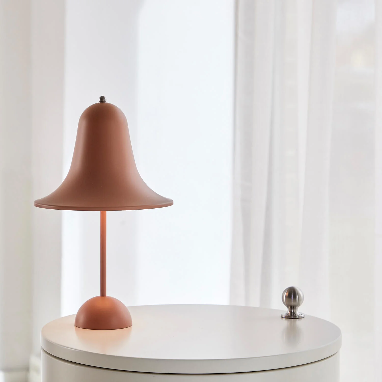 Verner Panton Pantop portable bordlampe - Matt Terracotta - Ø18 - Image 2
