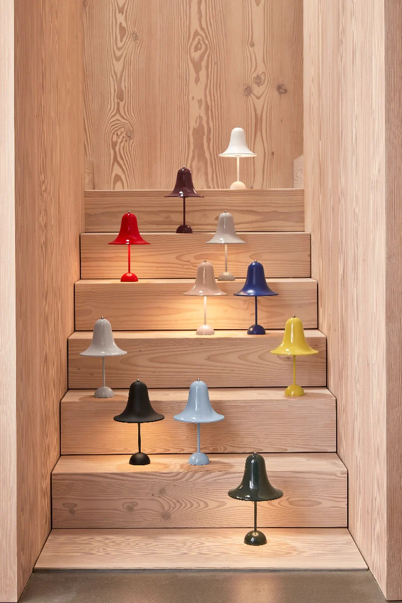 Verner Panton Pantop portable bordlampe - Warm Yellow - Ø18 - Image 3