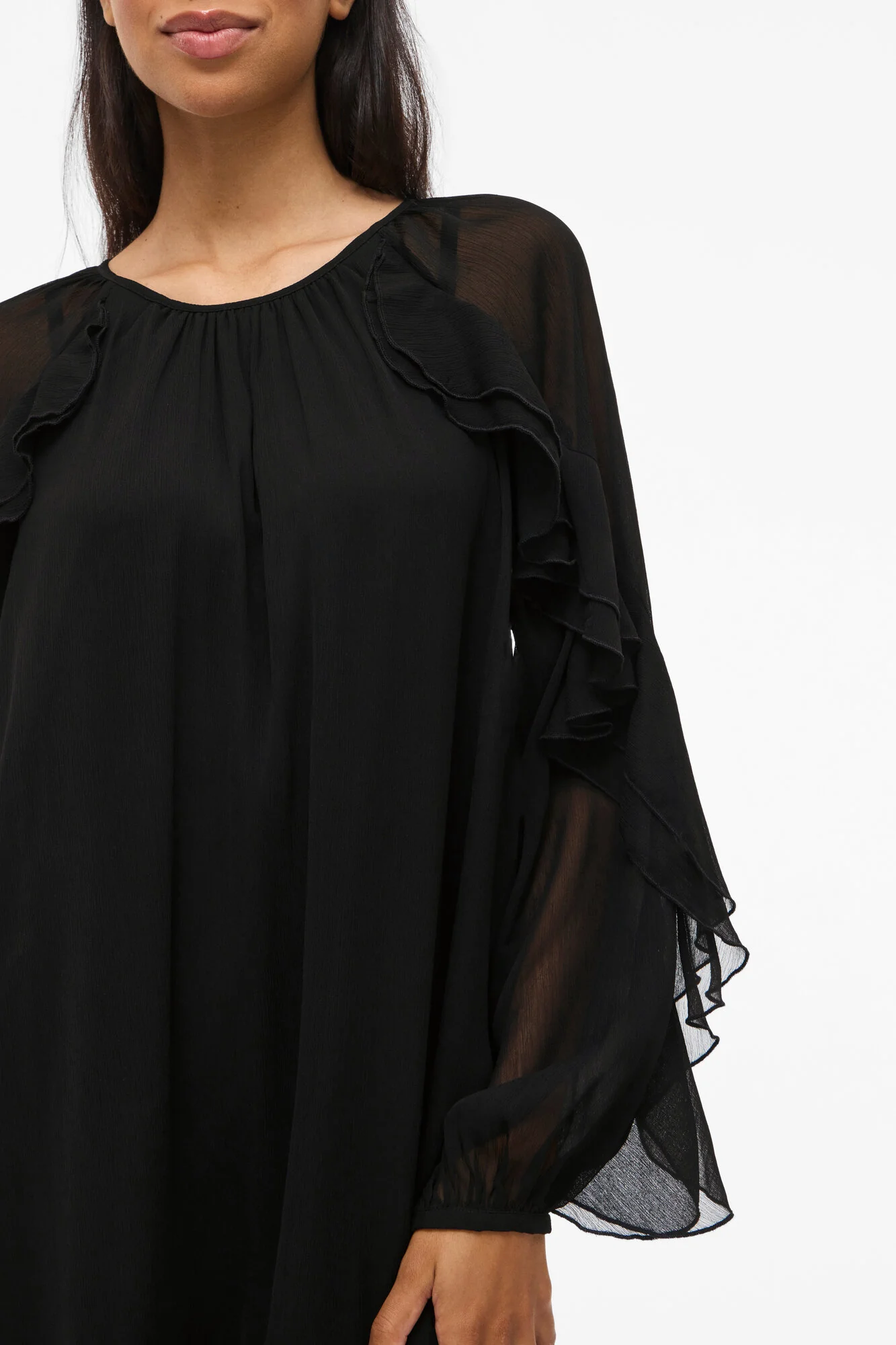 Vibinna flæse kjole - Black Beauty - Image 7