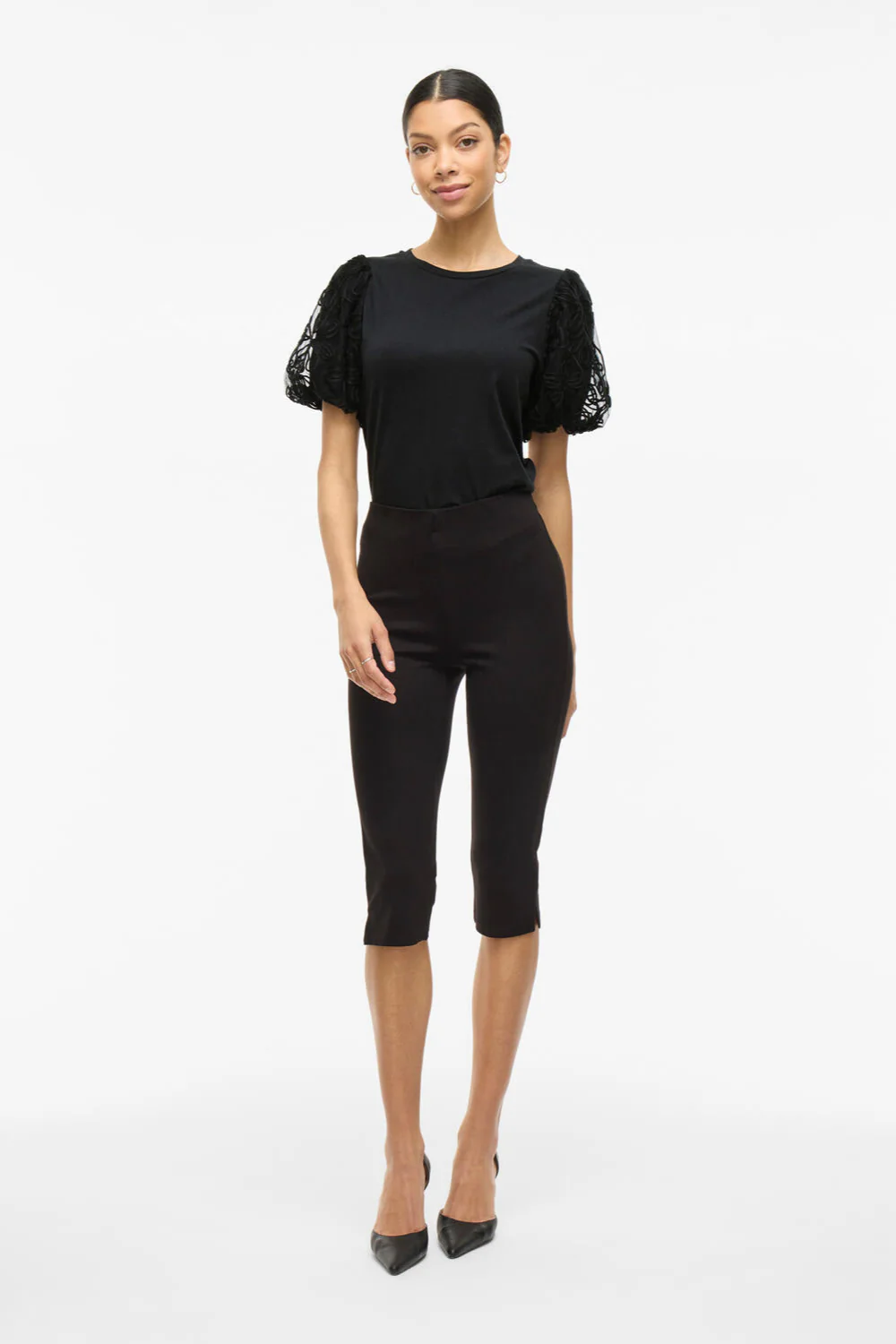 Vicamille Capri bukser - Black Beauty