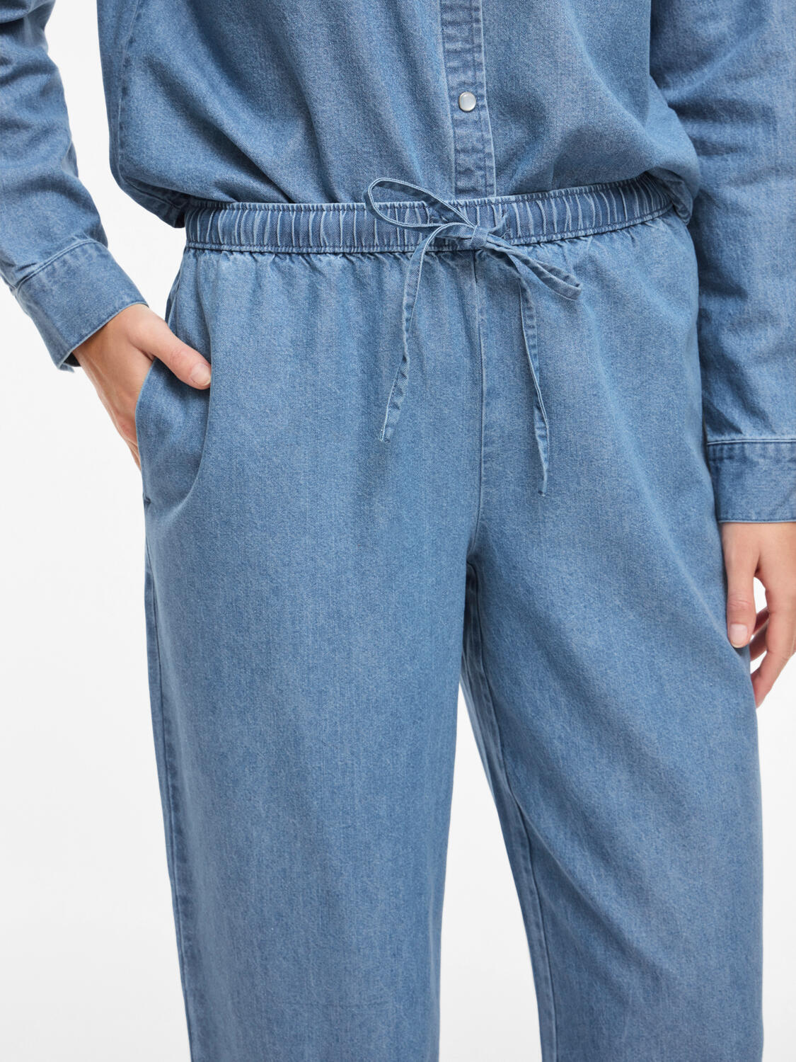 Viconga String bukser - Light Blue Denim - Image 5