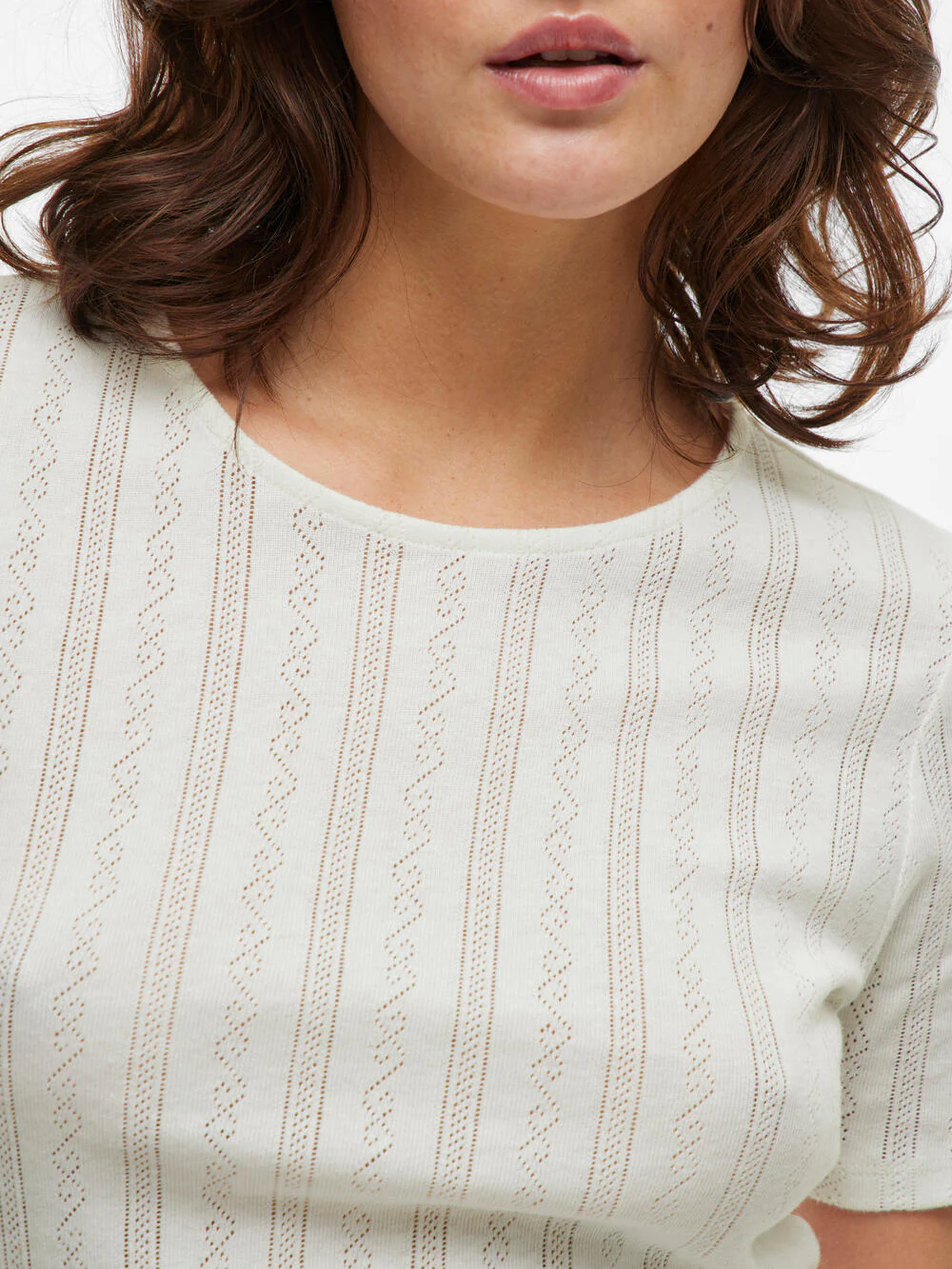 Vikassie Pointelle t-shirt - Snow White - Image 5