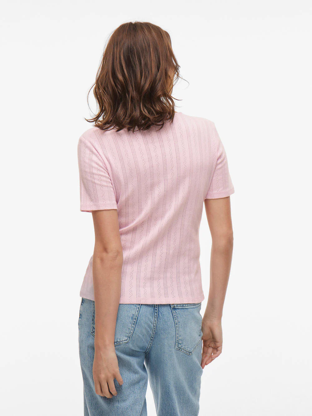 Vikassie Pointelle t-shirt - Winsome Orchid - Image 5