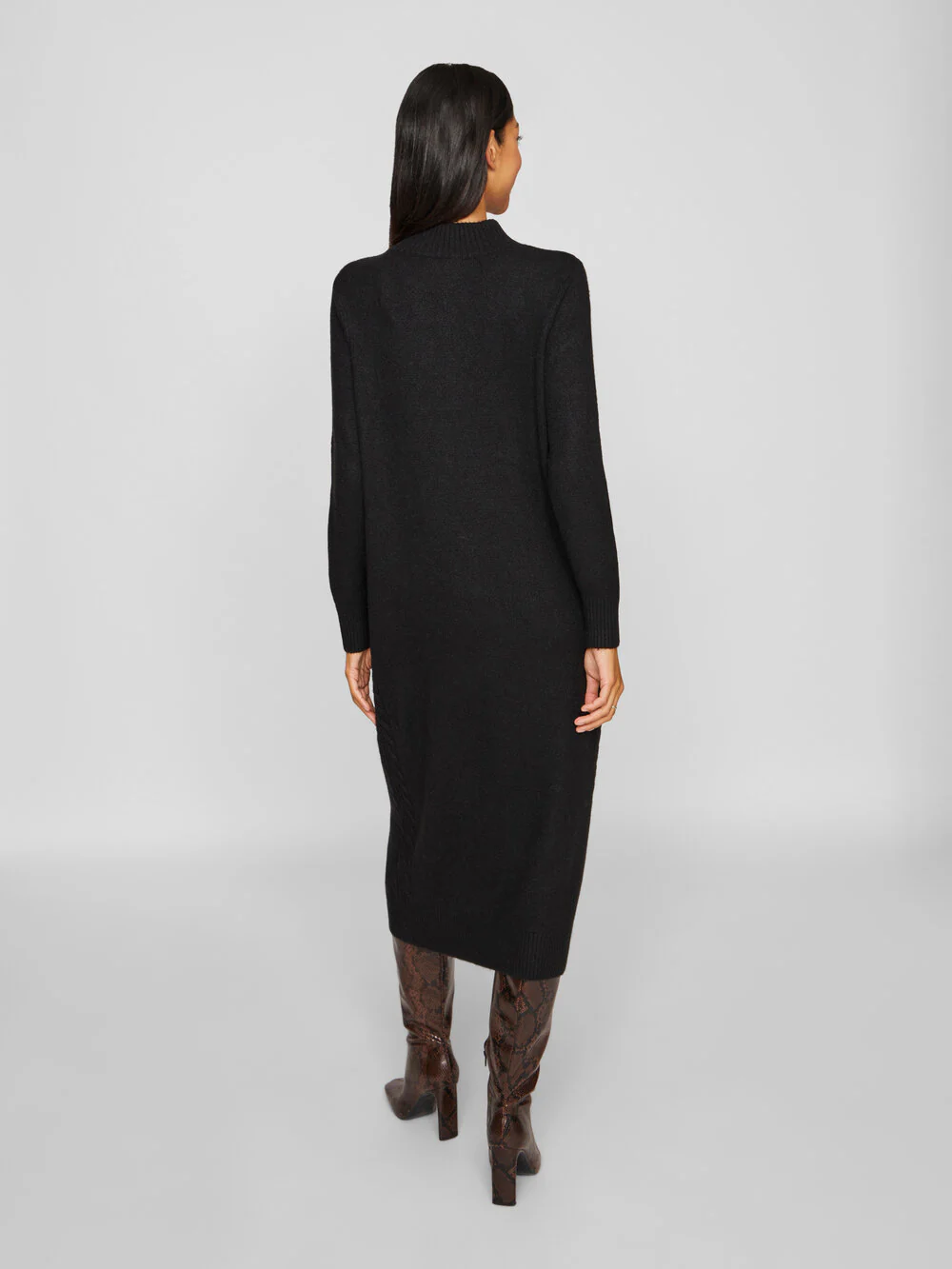 Vikiku L/S High Neck kjole - sort - Image 5