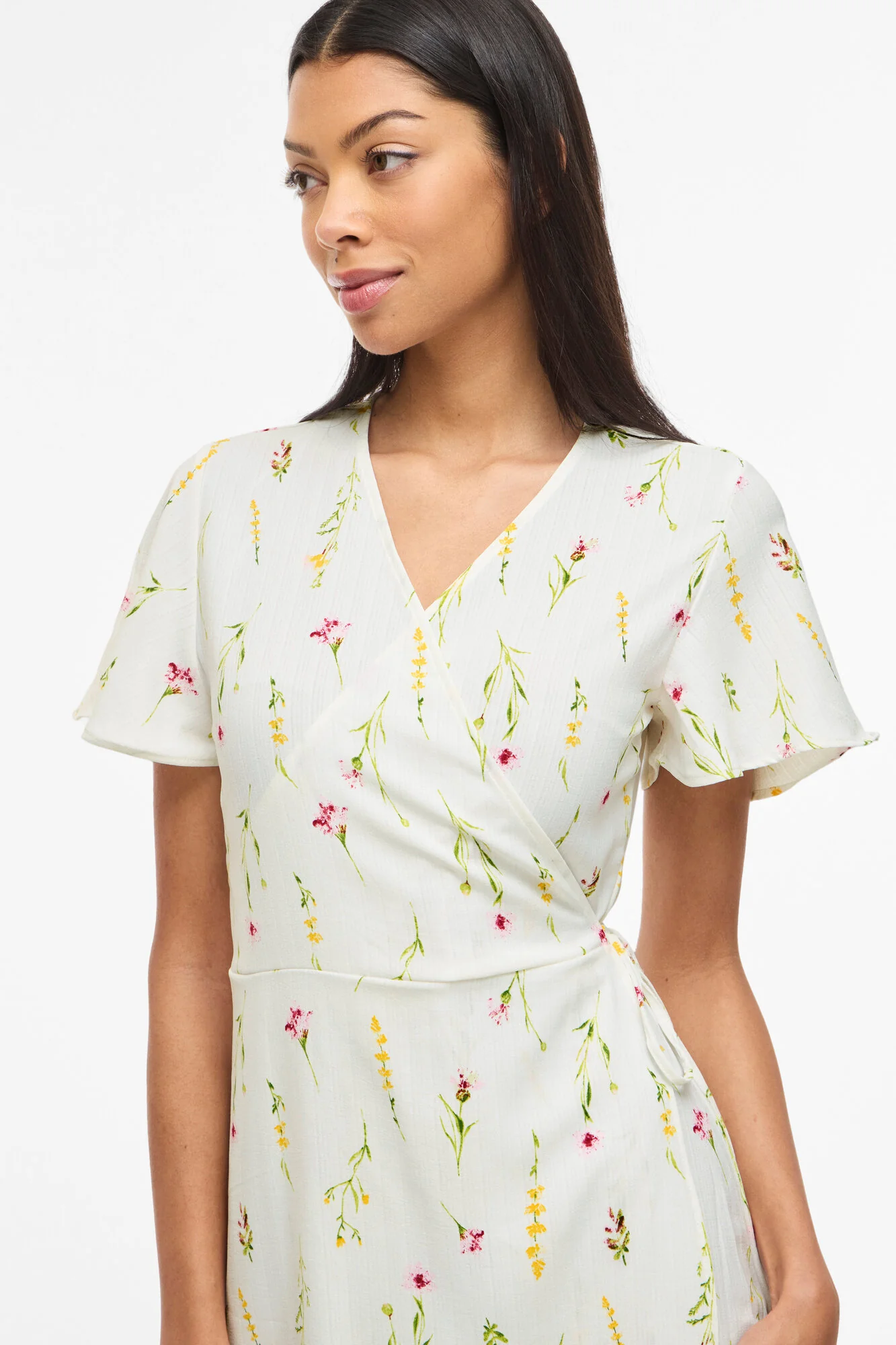 Vilovie Wrap midi kjole - Snow White - Image 5