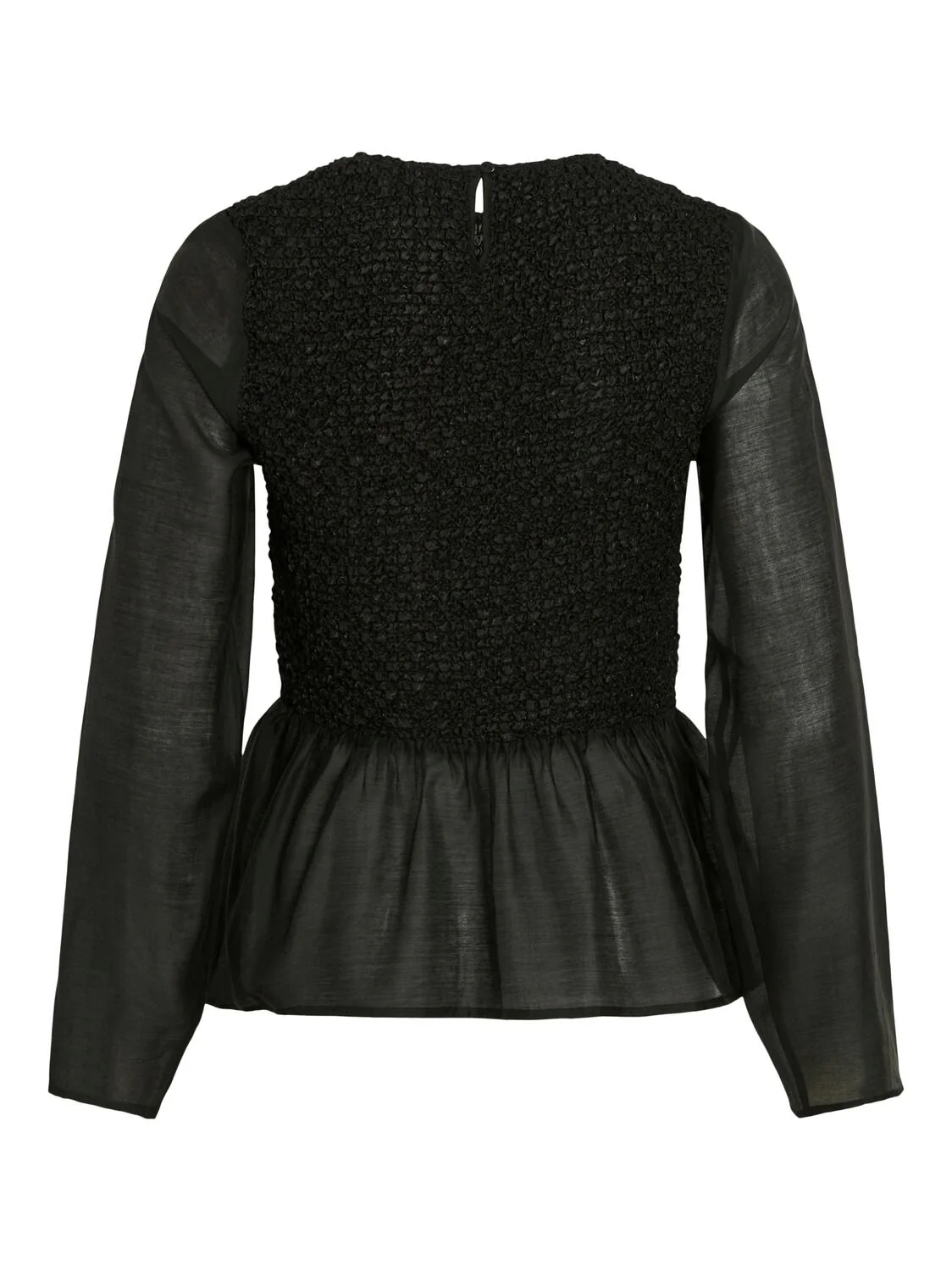Vimille smock bluse - sort - Image 2