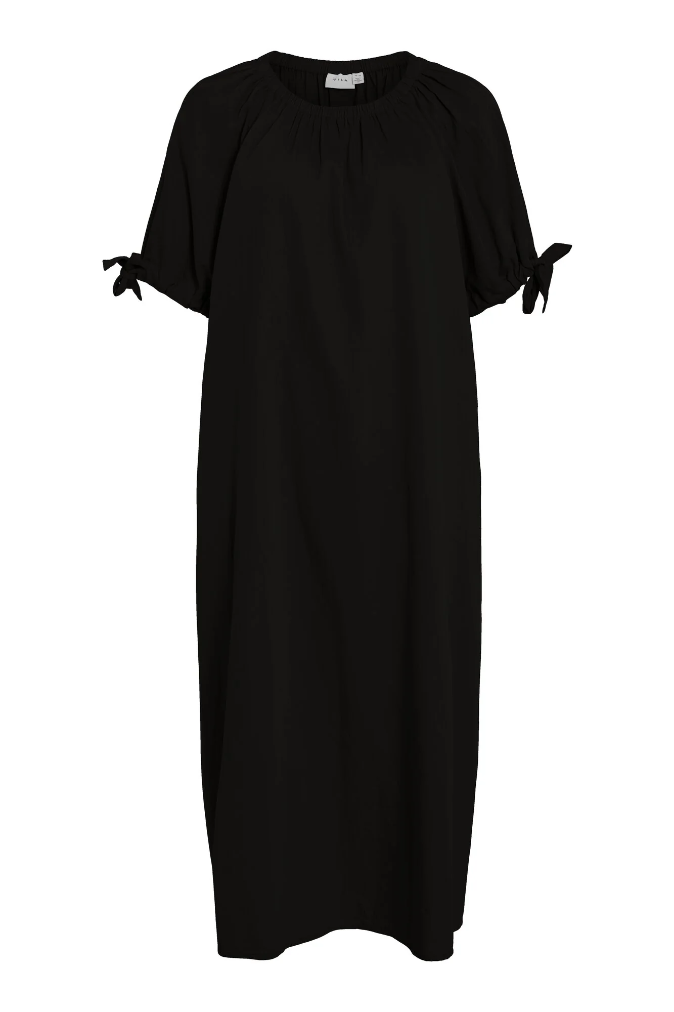 Vinille Tied midi kjole - sort