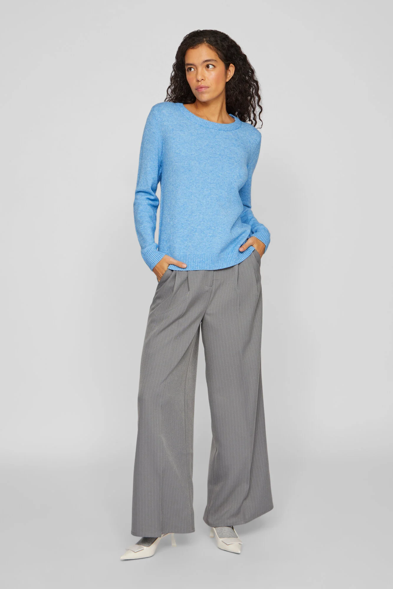 Viril O-Neck striktrøje - Blissful Blue - Image 6