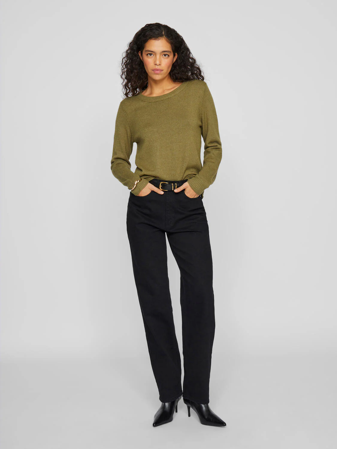 Viril O-Neck striktrøje - Capulet Olive - Image 5
