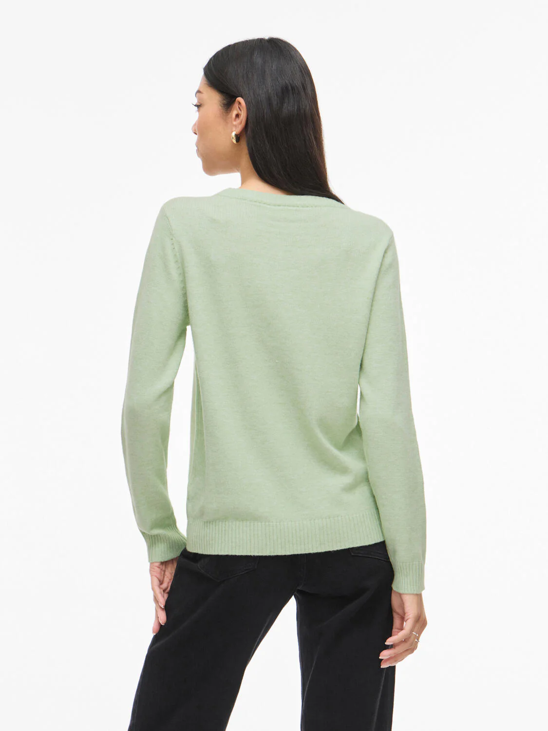 Viril O-Neck striktrøje - Smoke Green - Image 3