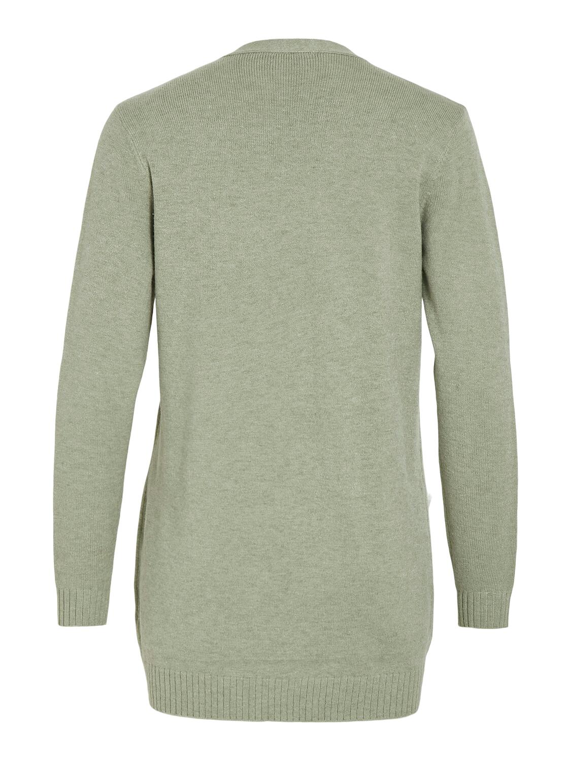 Viril Open cardigan - Oil Green - Image 7