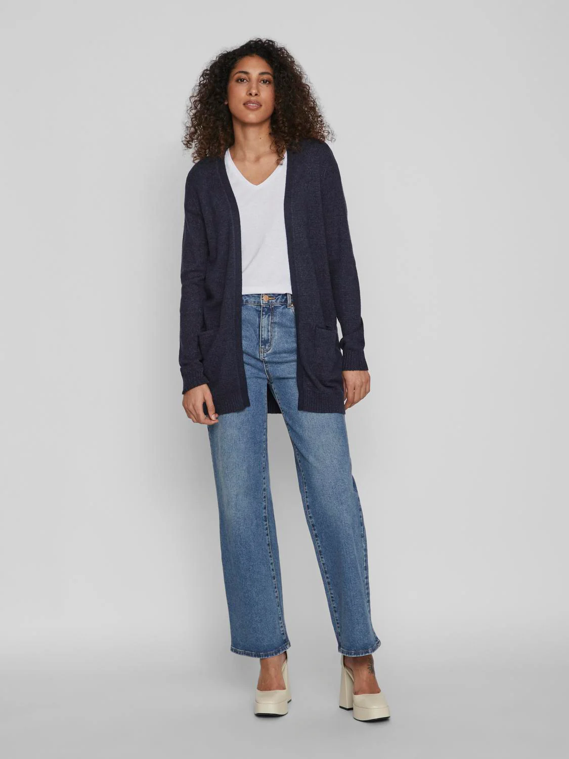 Viril Open L/S cardigan - Total Eclipse - Image 5