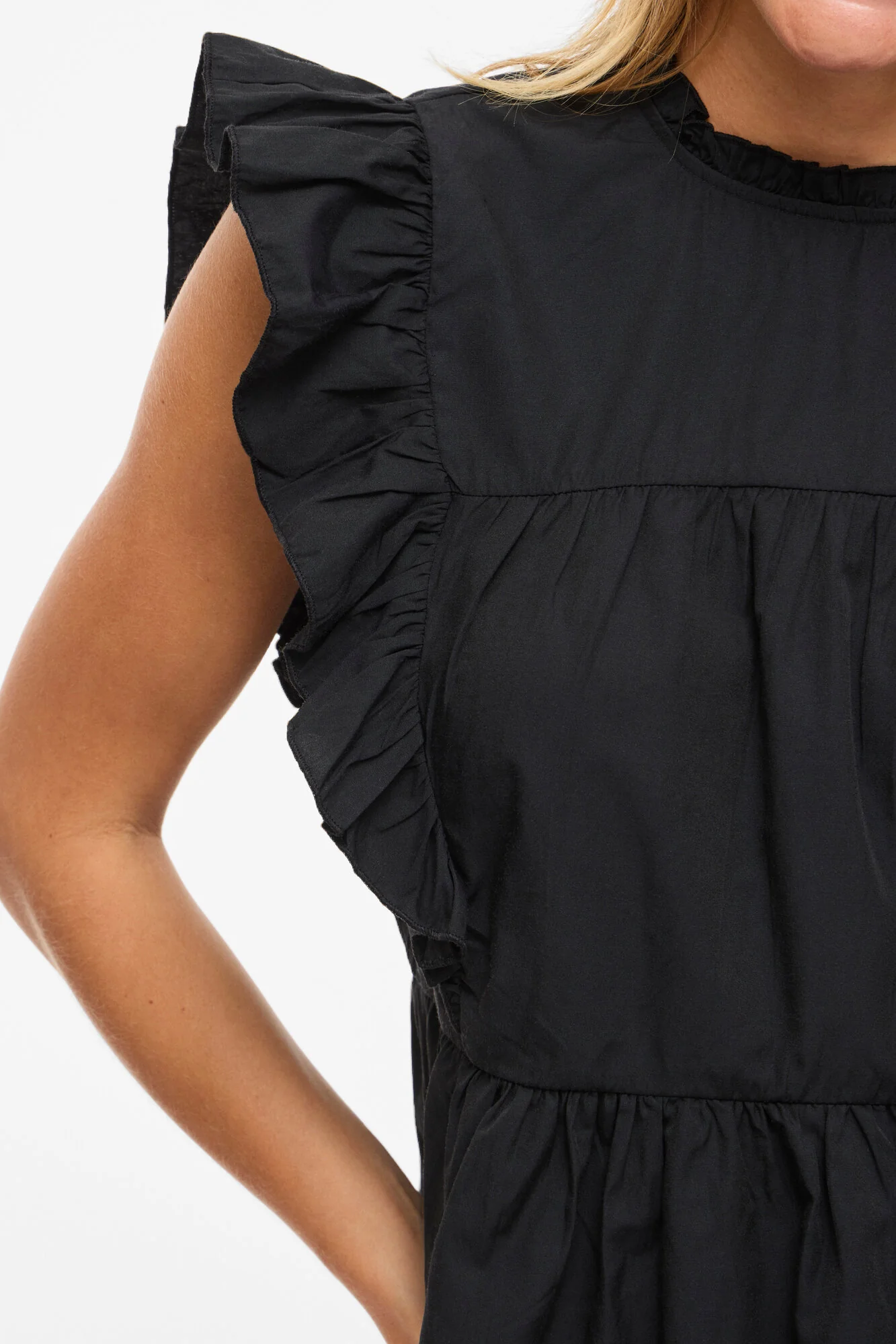 Virufella Frill top - Black Beauty - Image 5