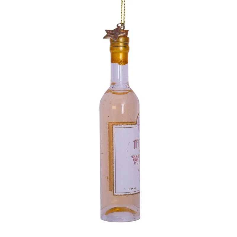 Rosévin flaske juleophæng - H11 cm. - Image 2