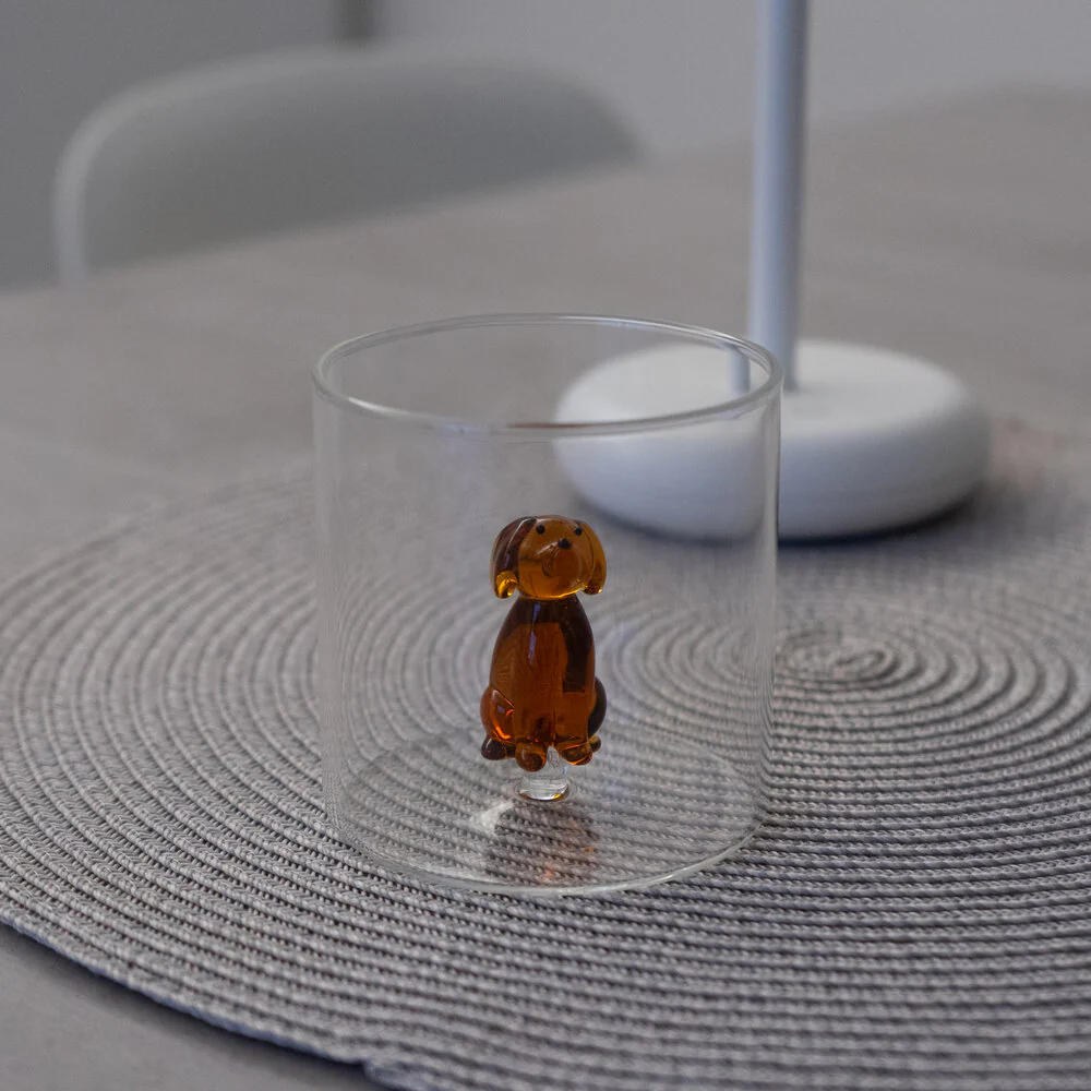 Borosilicate glas, Basset hund - 250 ml. - Image 3