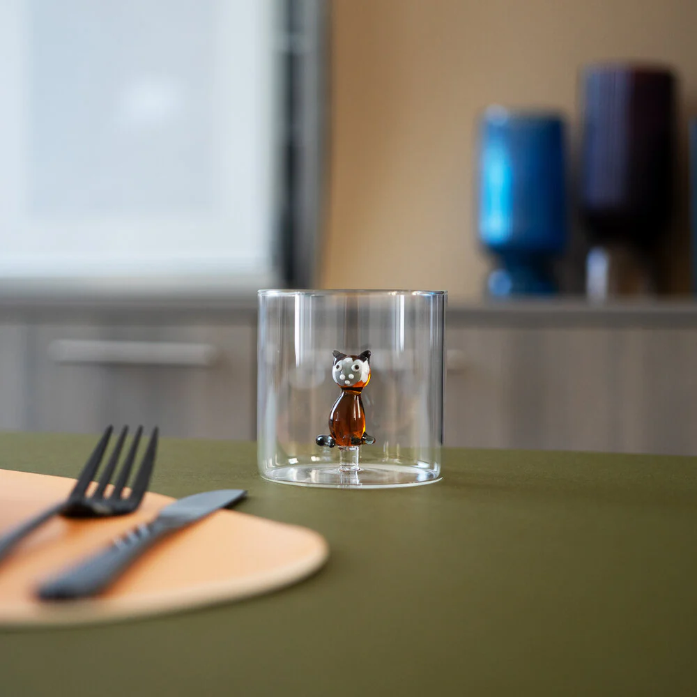 Borosilicate glas, siameser kat - 250 ml. - Image 2