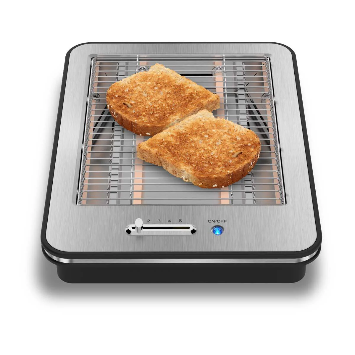 Classic Flat brødrister - Brushed Steel - Image 2