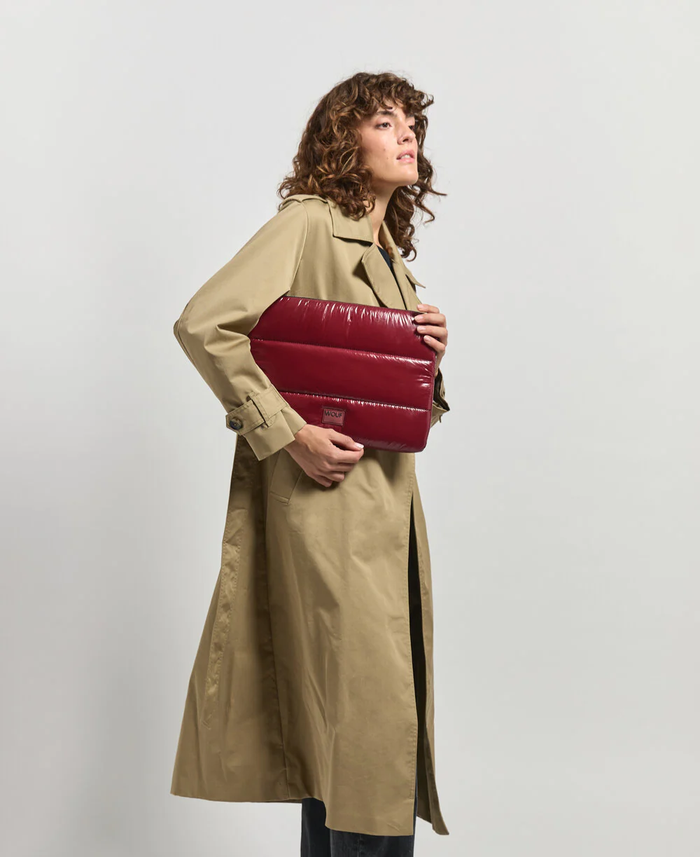 Glossy Computer Sleeve, 13/14 - Burgundy - Image 5