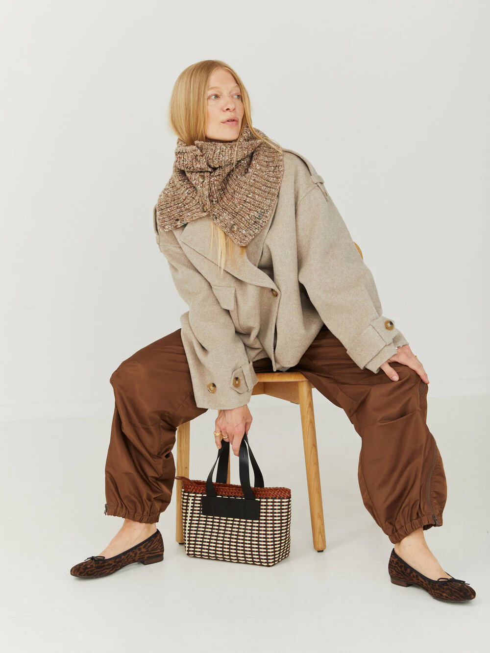 Camille taske - sort/brun/creme - Image 7